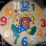 Tanító óra, fa játék gyerekeknek, Teacher Clock, hibátlan újszerű fotó