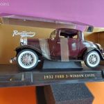 Méret 1: 18 FORD 3-ablakos COUPE 1932 ROAD SIGNATURE motorháztető és csomagtartó is nyílik fotó