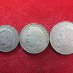 TÁNCSICS SOR 5, 10, 20 FORINT 1948 ( II. ) EZÜST: 60g nsz+, kis peremhiba fotó