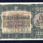 1923 100.000 Korona -MINTA- ( kisalakú R ! ) UNC -XIIP98 fotó