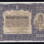 1922 25.000 Korona ( apró javítás a széleken ) -XIIP46 fotó