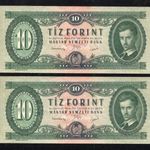 1949 sorszámkövető 10 Forint pár UNC -XIIP66 fotó