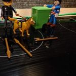 Playmobil rendőr kutyával kukás kukával fotó