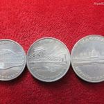 JÓFORINT SOR 10, 20, 25 FORINT 1956 EZÜST: 50g kiv, enyhe oxidfolt fotó