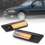 BMW E34 1988-1994 E36 1990-1995 facelift előtti átlátszó burás futófényes SMD LED oldalindex szett fotó