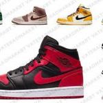 Új NIKE AIR JORDAN 1 MID Női Férfi Gyerek Unisex Cipő Utcai Sportcipő Edzőcipő Sneaker INGYEN POSTA fotó