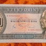 1983 -as Ropogós 1000 Forint -os "B" betűjeles bankó!!! (L2891) fotó