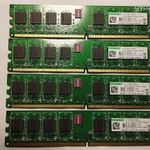 4 Gb (4x1 Gb) Kingmax DDR2 1066 MHz PC2-8500 RAM kit. fotó