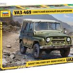 Zvezda UAZ-469 Soviet 4WD 1: 35 (3629) makett autó fotó