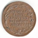 Belgium/Osztrák Németalföld 1791. Leopold II. Belgium iránti hódolata Cu zseton (1790-1792) AE234 fotó