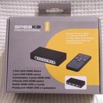 Speaka Professional 3 portos UHD HDMI switch távirányítóval fotó