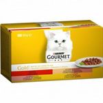 GOURMET GOLD Falatok szószban nedves macskaeledel 4x85g fotó