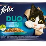 FELIX FANTASTIC DUO Halas válogatás aszpikban nedves macskaeledel 4x85g fotó