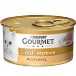 GOURMET GOLD Pulykával pástétom nedves macskaeledel 85g fotó