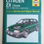 Citroen ZX Berline és ZX Break dízel javítási könyv (1991-1993) Haynes fotó