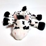 * TEHÉN FIGURA * HASON FEKVŐ BOCI * JÁTÉK * FEKETE - FEHÉR * BOCI * TEHÉN GYŰJTEMÉNYBŐL * COW * fotó