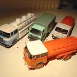 1/43 Csepel, Rába, Skoda teherautó modell makett gyűjtemény fotó