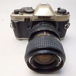 NIKON FE 10 RÉGI FILMES FÉNYKÉPEZŐGÉP VÁZ RETRO 35-70 MM OBJEKTíV fotó