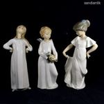 LLADRO ÉS NAO 3 FÉLE PORCELÁN FIGURA SZOBOR EGYBEN X fotó