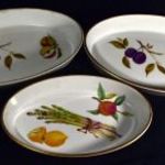 ROYAL WORCESTER PORCELÁN OVÁLIS KÍNÁLÓ TÁL 3 DB EGYBEN X fotó