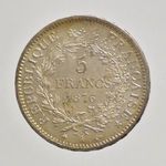 1876 A Franciaország ezüst 5 Francs -LD37 fotó