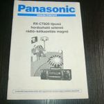 Panasonic RX-CT 820 kétkazettás magnó kezelési útmutató fotó