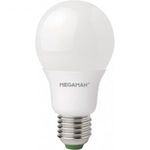 LED (egyszínű) 115 mm Megaman 230 V E27 6.5 W, melegfehér, fotó