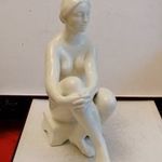 HATALMAS PORCELÁN AKT JELZETT PÁTZAY PÁL FIGURA 28 CM fotó