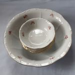 Régi Zsolnay porcelán kompótos/salátás készlet! fotó