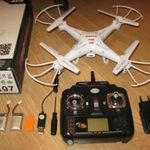 Syma X5C HD Kamerás Drón Kvadrokopter 2 akksival távirányító pótpropeller SD kártya + kártyaolvasó fotó