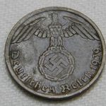 1 Reichspfennig, 1939A, Németország, Harmadik Birodalom fotó