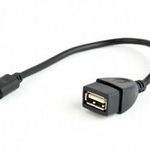 Gembird USB OTG AF to Mini-BM cable 0, 15m Black A-OTG-AFBM-002 Kiegészítő, Kellék Speciális átala... fotó