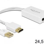 DeLock Adapter HDMI-A male Displayport 1.2 female White 62496 Kiegészítő, Kellék Speciális átala... fotó