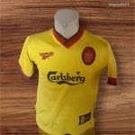 LIVERPOOL REEBOK VINTAGE GYEREK FUTBALL MEZ 3DB INGYEN POSTA fotó