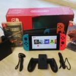 Nintendo Switch +256gb++3db Játék fotó