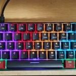 HXSJ V900 kompakt mechanikus gamer billentyűzet blue switch angol fotó