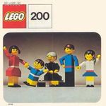 50 éves a Lego 200 The Lego Family készlet, útmutatóval, 78 db eredeti elemmel, 1974-ből fotó