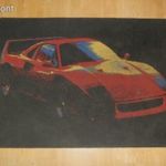 120 cm x 167 cm Ferrari F 40 faliszőnyeg padlószőnyeg Csepelen lehet személyesen átvenni !!! fotó