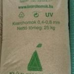 Kvarchomok, 0, 4-0, 8 mm homokszűrős vízforgatóhoz 25 kg fotó