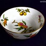 MESESZÉP GYÜMÖLCS MINTÁS ROYAL WORCESTER NAGY MÉLY KÍNÁLÓ PORCELÁN TÁL X fotó