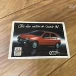 RENAULT CLIO francia nyelvű képeslap 1991. fotó