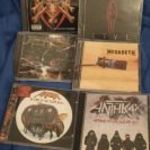 MEGADETH & ANTHRAX CD CSOMAG RITKA ALBUMOKKAL 7 LEMEZ AKCIÓS TÉTEL fotó