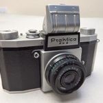 PRAKTICA FX2 FÉNYKÉPEZŐGÉP ANTIK RÉGI GYŰJTŐKNEK INDUSTAR 50 MM OBJEKTíV fotó