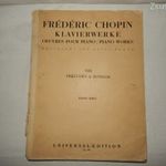 retro kotta Frédéric Chopin Klavierwerke VIII Préludes & Rondos fotó