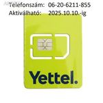 ÚJ!!! Yettel-es normál-micro SIM kártya Könnyű hívószámmal 3000.- lebeszélhetőséggel+3GB nettel!!! fotó