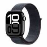 Apple Watch S10 Cellular 42mm Jet Black Alu Case with Ink Sport Loop fotó