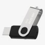 Hikvision HIKSEMI Pendrive - 16GB USB3.0, ROTARY M200S, Ezüst-Fekete fotó