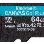 KINGSTON 64GB microSDXC Canvas Go Plus fotó