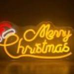 Karácsonyi lámpa "Merry Christmas" LED Neon 42.7x21cm fotó