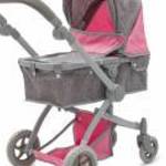 Babakocsi babáknak 2v1 Baby Mix pink-grey - BABY MIX fotó